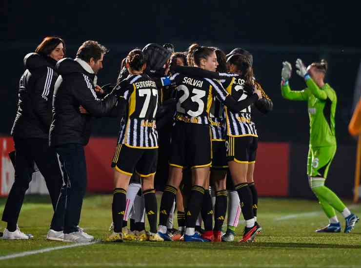 I festeggiamenti della Juventus Women - Lapresse - Ilgiornaledellosport.net