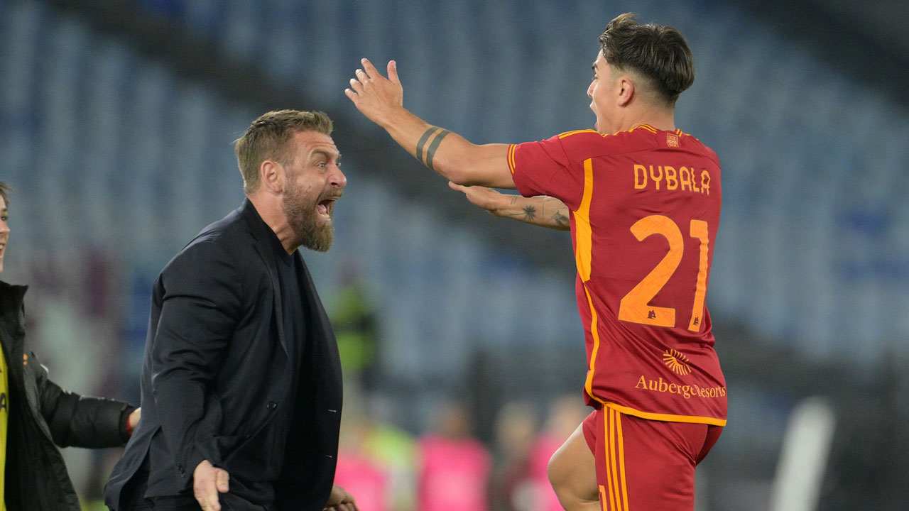 Daniele De Rossi Paulo Dybala - Foto Lapresse - Ilgiornaledellosport.net