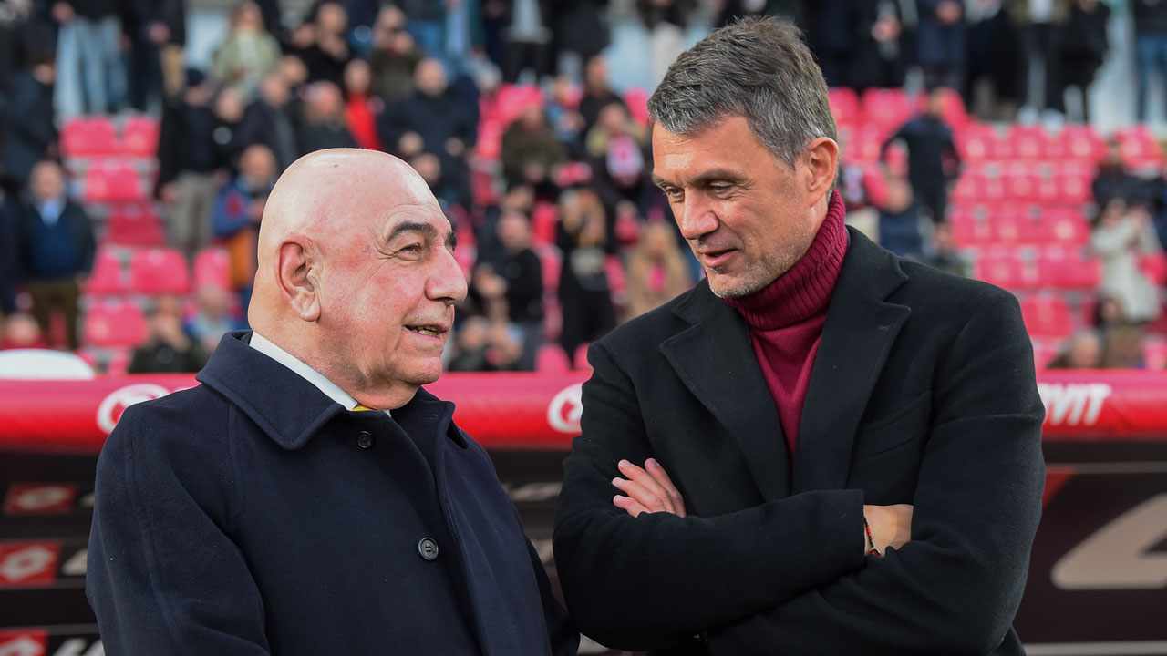 Adriano Galliani Paolo Maldini - Foto Lapresse - Ilgiornaledellosport.net