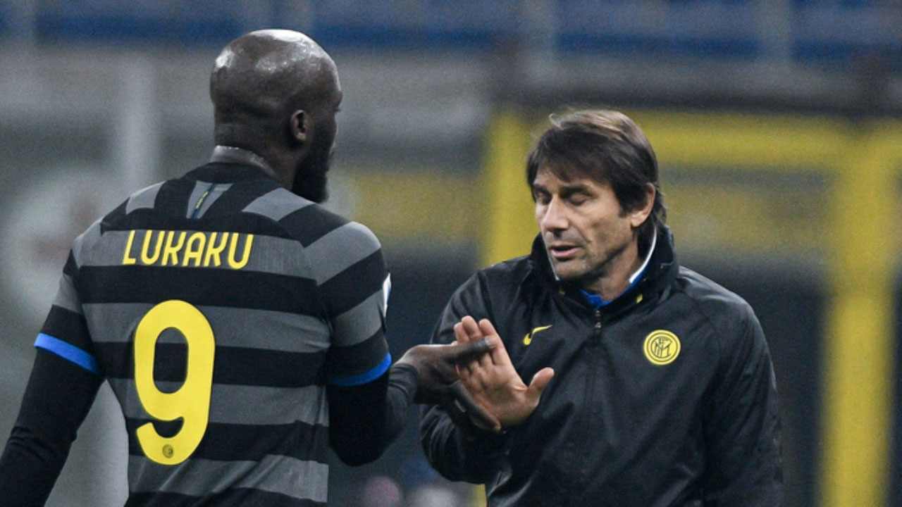 Romelu Lukaku Antonio Conte - Foto Lapresse - Ilgiornaledellosport.net