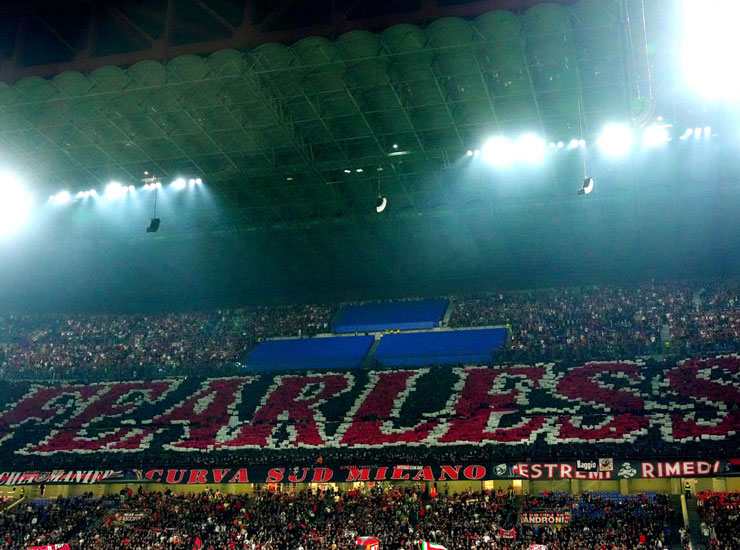 Tifosi Milan - Foto Lapresse - Ilgiornaledellosport.net