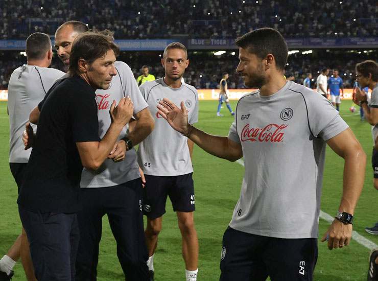 Antonio Conte Napoli staff - Foto Lapresse - Ilgiornaledellosport.net