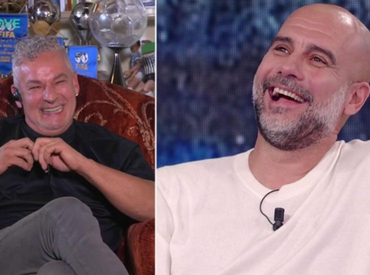 Roberto Baggio Pep Guardiola - Instagram chetempochefae eurosportitalia - Ilgiornaledellosport.net