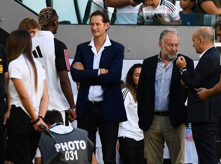 John Elkann, Paul Pogba - Foto Lapresse - Ilgiornaledellosport.net