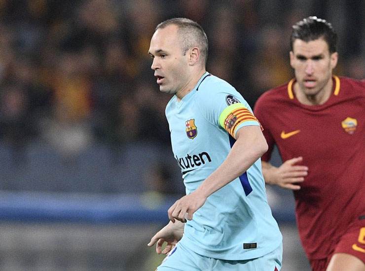 Andres Iniesta Kevin Strootman - Foto Lapresse - Ilgiornaledellosport.net