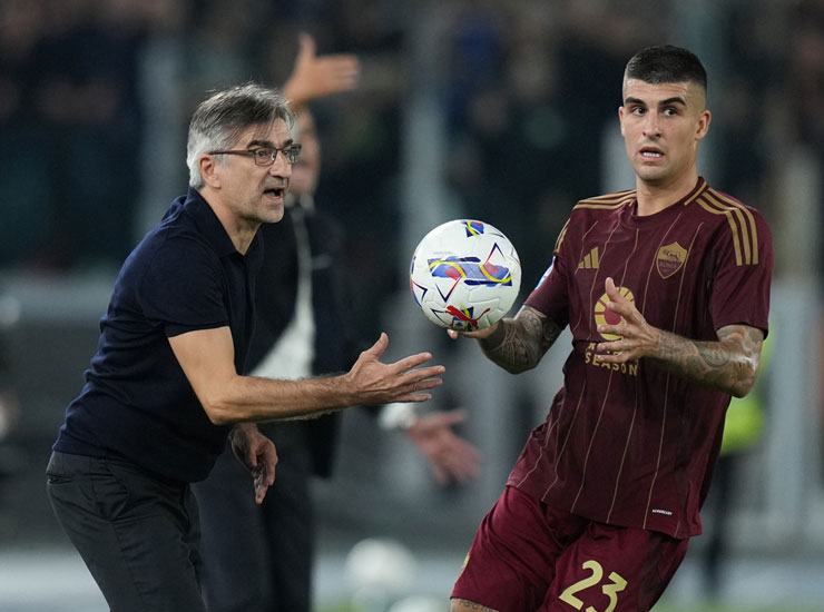 Ivan Juric e Gianluca Mancini - Foto Lapresse - Ilgiornaledellosport.net