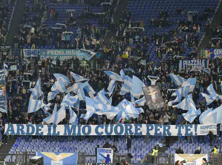 Tifosi Lazio - Foto Lapresse - Ilgiornaledellosport.net