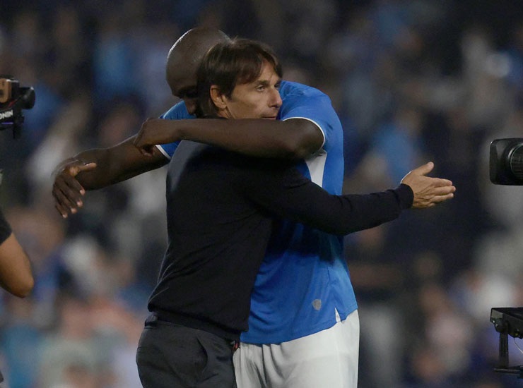 Antonio Conte e Romelu Lukaku - Foto Lapresse - Ilgiornaledellosport.net