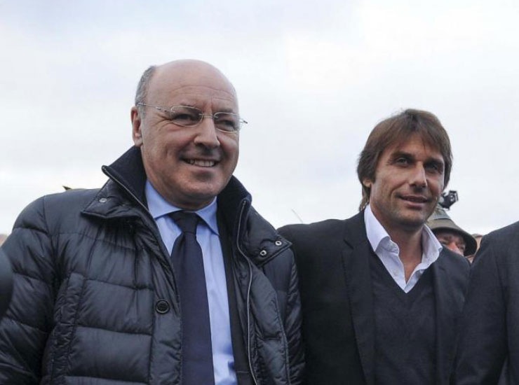 Marotta e Conte ai tempi della Juventus - Foto Lapresse - Ilgiornaledellosport.net