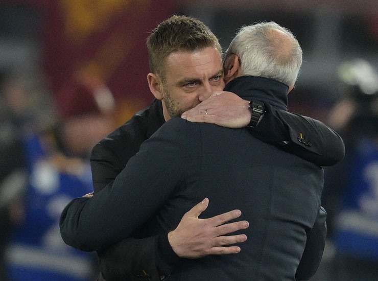 Daniele De Rossi e Claudio Ranieri - Foto Lapresse - Ilgiornaledellosport.net