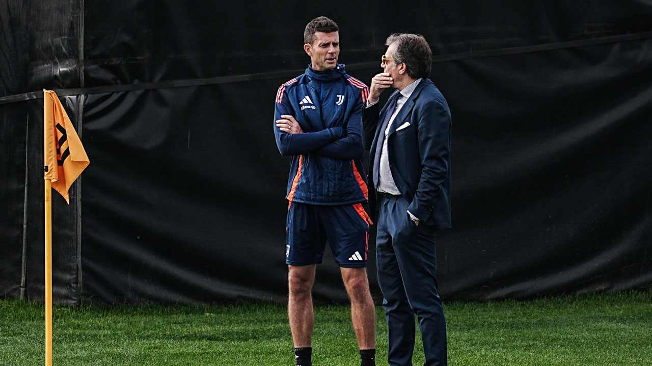 Thiago Motta e Cristiano Giuntoli - Foto Lapresse - Ilgiornaledellosport.net