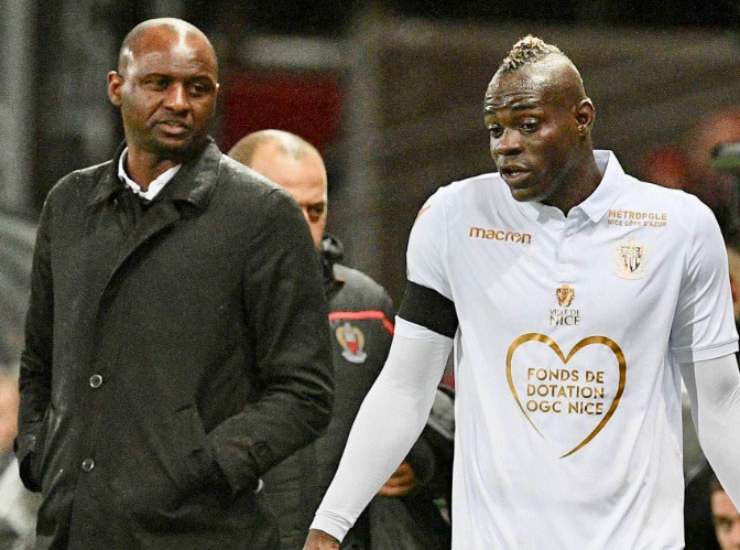 Patrick Vieira e Mario Balotelli al Nizza - Fonte X @IFTVofficial - Ilgiornaledellosport.net