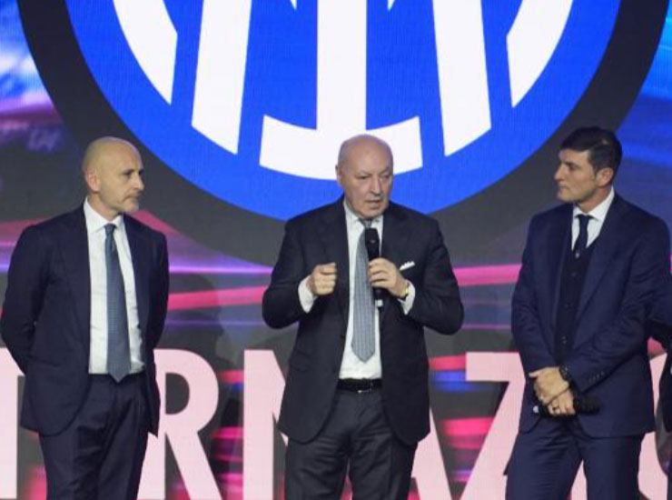 Ausilio, Marotta e Zanetti - Foto Lapresse - Ilgiornaledellosport.net