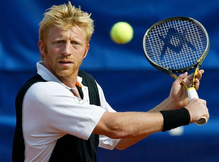 Un'immagine da giocatore di Boris Becker - Fonte X - Ilgiornaledellosport.net