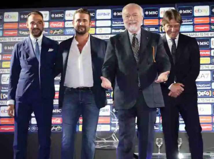 Aurelio De Laurentiis e Antonio Conte - Fonte X - Ilgiornaledellosport.net