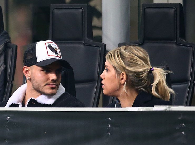 Mauro Icardi e Wanda Nara ai tempi dell'Inter - Foto Lapresse - Ilgiornaledellosport.net