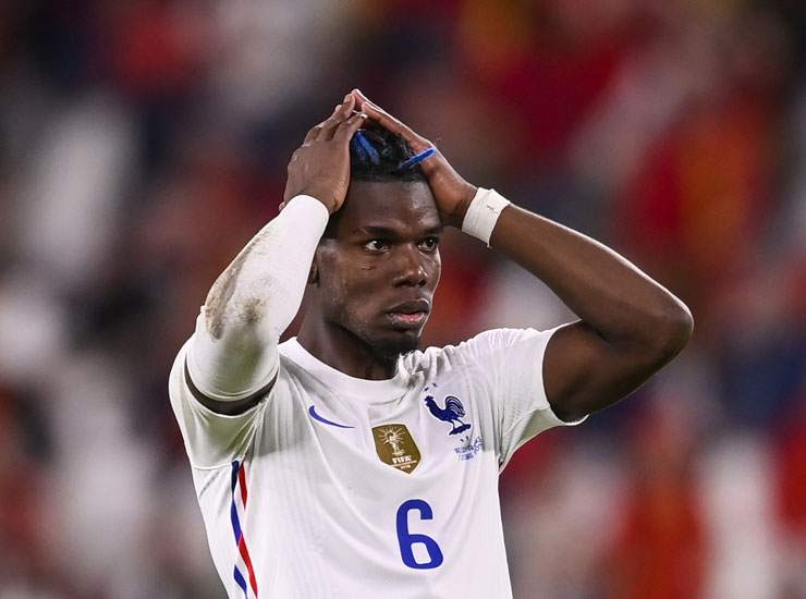 Paul Pogba con la maglia della Francia - Foto Lapresse - Ilgiornaledellosport.net