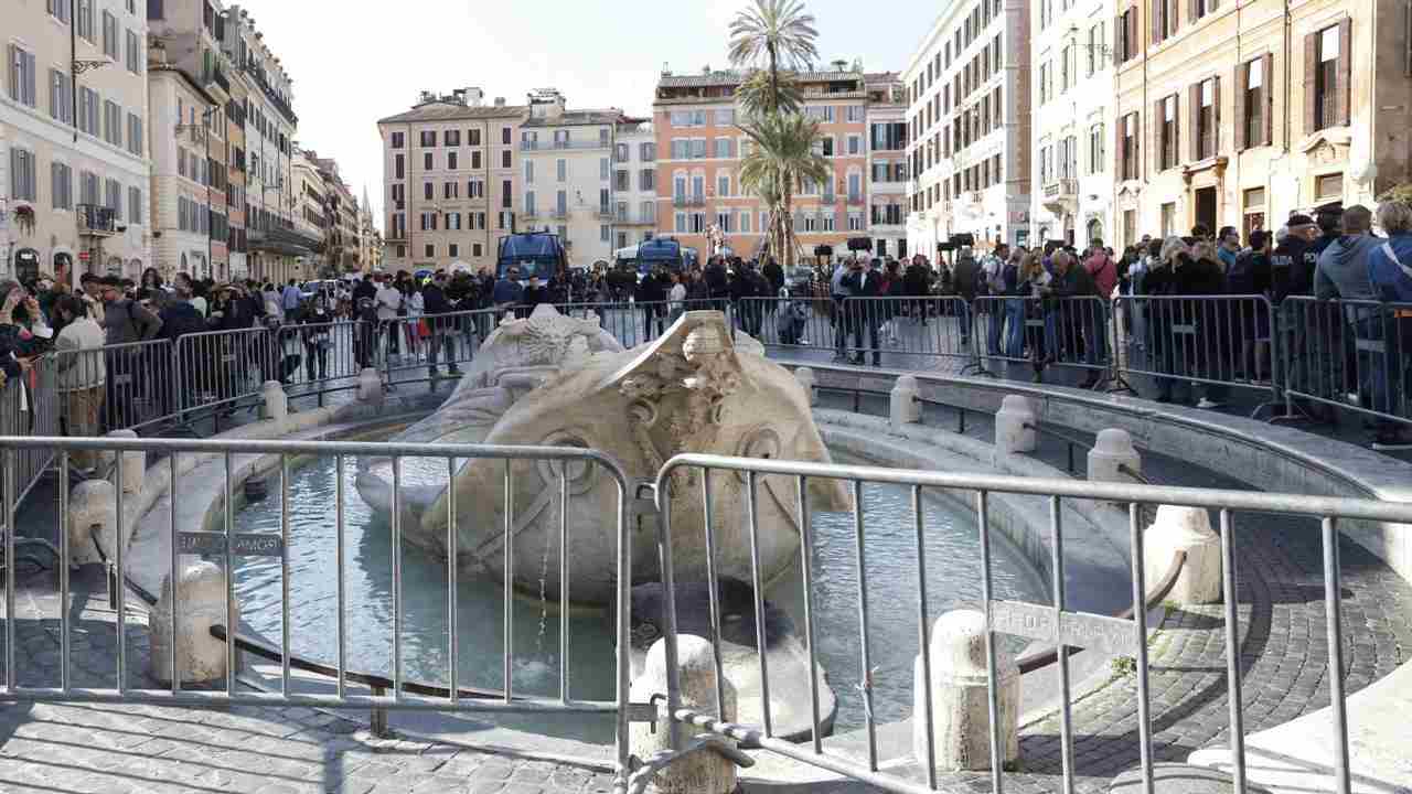 Roma Piazza di Spagna - Foto Lapresse - Ilgiornaledellosport.net