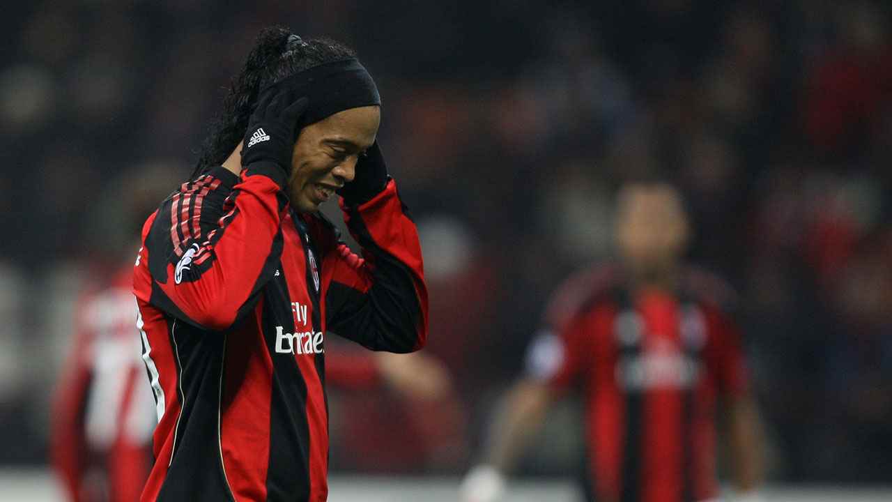 Ronaldinho al Milan - Foto Lapresse - Ilgiornaledellosport.net