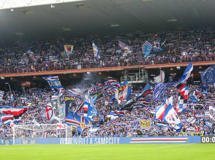 Tifosi Sampdoria - Foto Lapresse - Ilgiornaledellosport.net