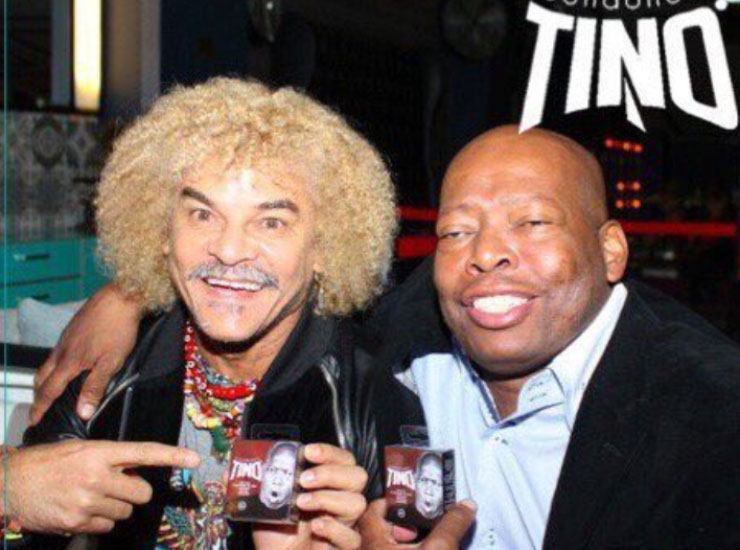 Carlos Valderrama e Tino Asprilla con il 'preservativo Tino' - Fonte X - Ilgiornaledellosport.net