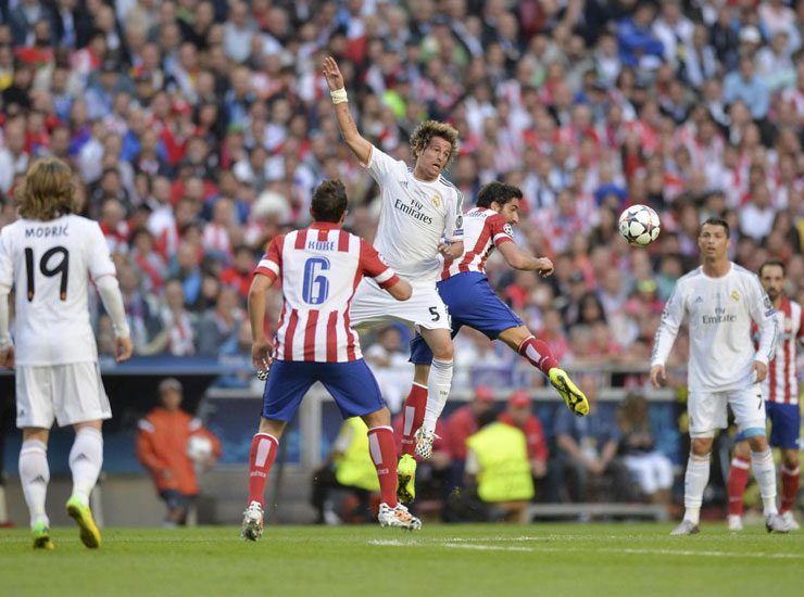 Fabio Coentrao durante la finale di Champions 2014 - Foto Lapresse - Ilgiornaledellosport.net