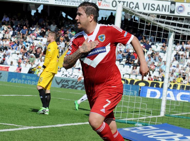 Felipe Sodinha con la maglia del Brescia - Foto Lapresse - Ilgiornaledellosport.net