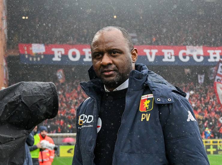 L'allenatore del Genoa Patrick Vieira - Foto Lapresse - Ilgiornaledellosport.net