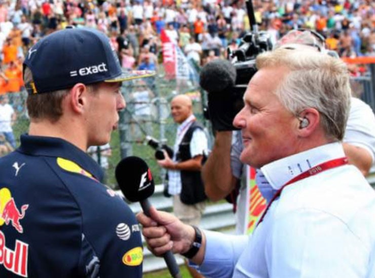 Johnny Herbert intervista Max Verstappen - Fonte X - Ilgiornaledellosport.net