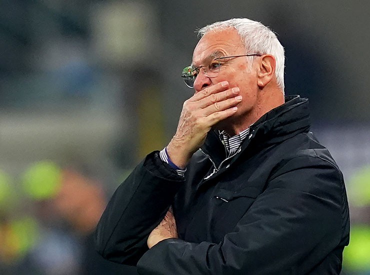 L'allenatore della Roma Claudio Ranieri - Foto - Lapresse - Ilgiornaledellosport.net