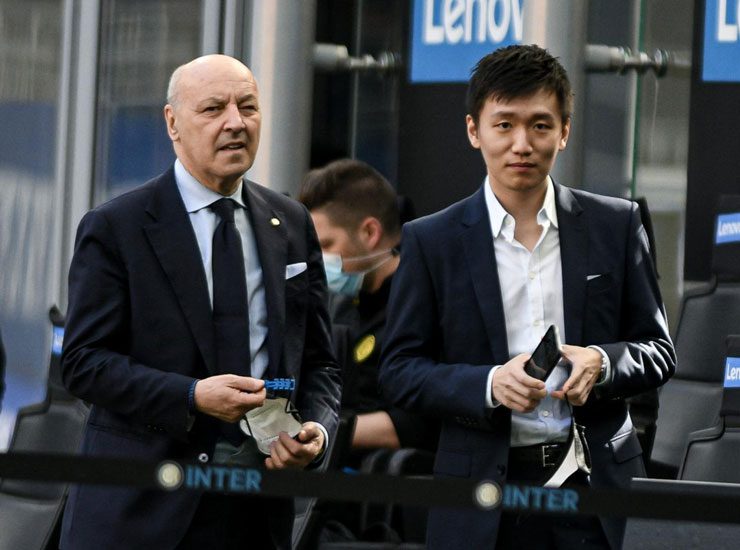 Marotta con Steven Zhang nel 2021 - Foto Lapresse - Ilgiornaledellosport.net