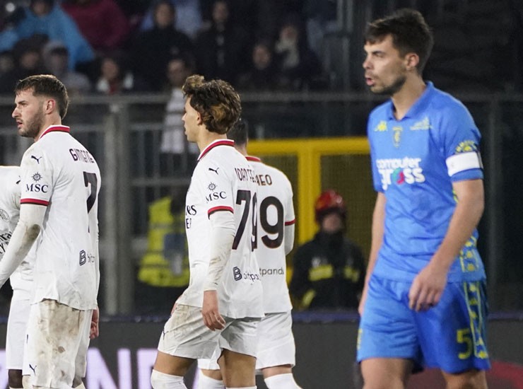 Un frangente di Empoli-Milan - Foto Lapresse - Ilgiornaledellosport.net