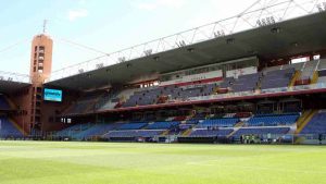 Lo stadio Ferraris a Genova