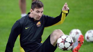 Lionel Messi con la maglia del Barcellona