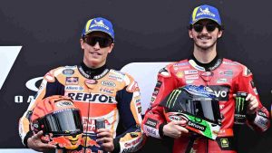 Marc Marquez Francesco Bagnaia - Foto Ansa - Ilgiornaledellosport.net