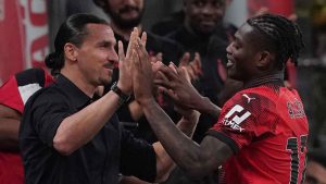 Ibrahimovic Leao - Foto Lapresse - Ilgiornaledellosport.net