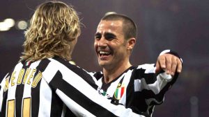 Fabio Cannavaro e Pavel Nedved - ANSA Foto - Ilgiornaledellosport.net