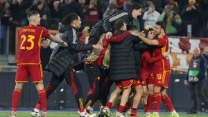 I giocatori della Roma - Ansa Foto - Ilgiornaledellosport.net