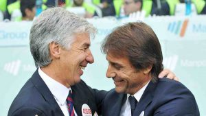 Gian Piero Gasperini Antonio Conte - Foto Ansa - Ilgiornaledellosport.net