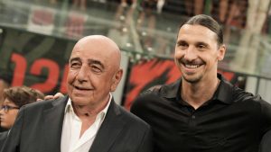 Adriano Galliani Zlatan Ibrahimovic - Foto Lapresse - Ilgiornaledellosport.net