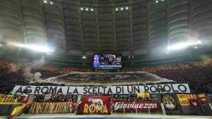 Tifosi Roma - Foto Lapresse - Ilgiornaledellosport.net