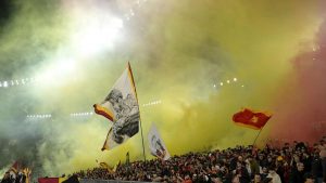 Tifosi Roma - Foto Lapresse - Ilgiornaledellosport.net